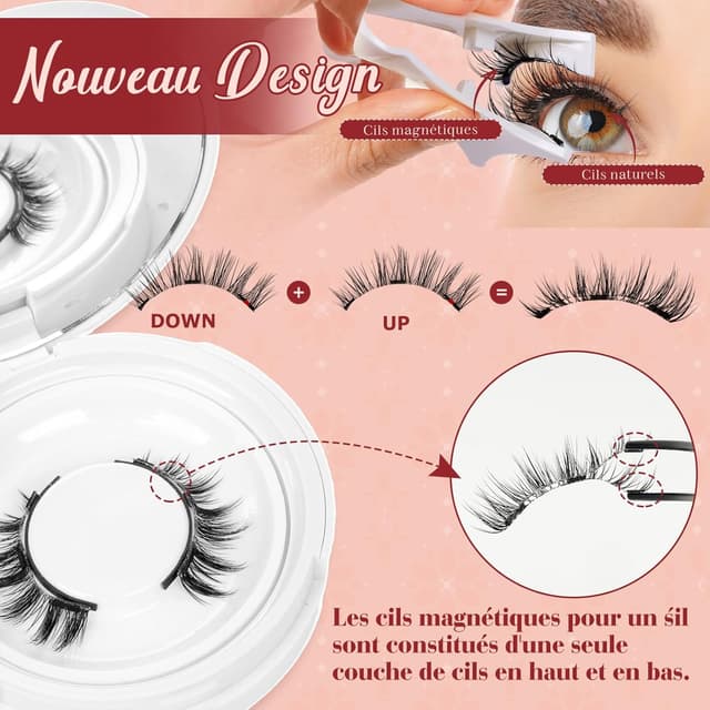 Thumbnail 2 de Higu clace Magnetische Wimpern 3 Magnete