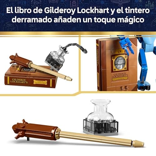 Detalle 2 de LEGO Harry Potter 76461 Duendecillo de Cornualles (figura articulada con libro y varita de Gilderoy Lockhart)