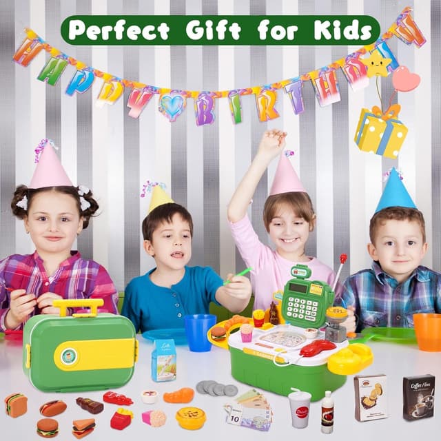 Thumbnail 5 de Caja registradora educativa Verde con escáner