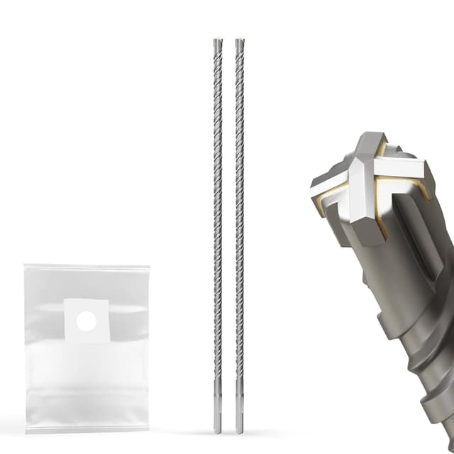 Detalle de SDS-Plus Bohrer 40 mm × 460 mm für Beton, Mauerwerk & Stein – Doppelspirale & selbstzentrierende YG8C Schneiden