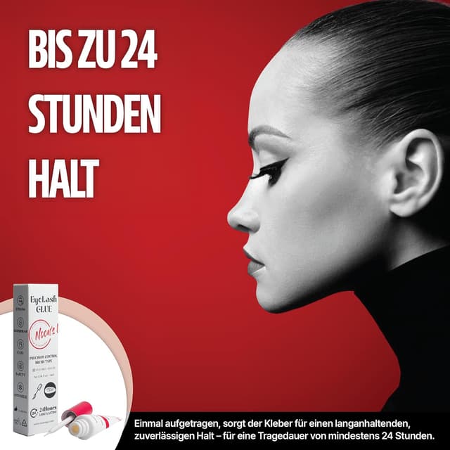 Detalle 2 de NOON'S UP Wimpernkleber 4 ml – wasserfest, hypoallergen 💄