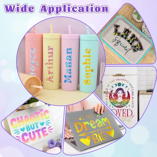 Thumbnail 5 de VINYL FROG Holographic Permanent Vinyl 25 Pack