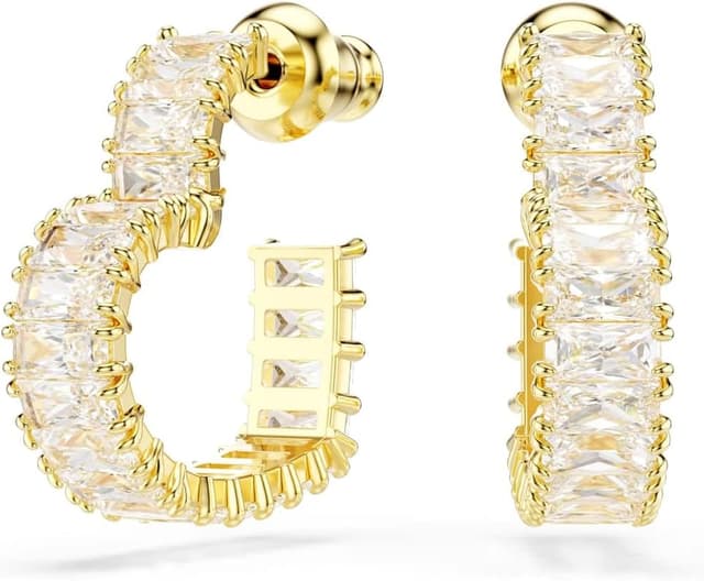 Detalle de Swarovski Matrix Kollektion Kreolen Herzdesign