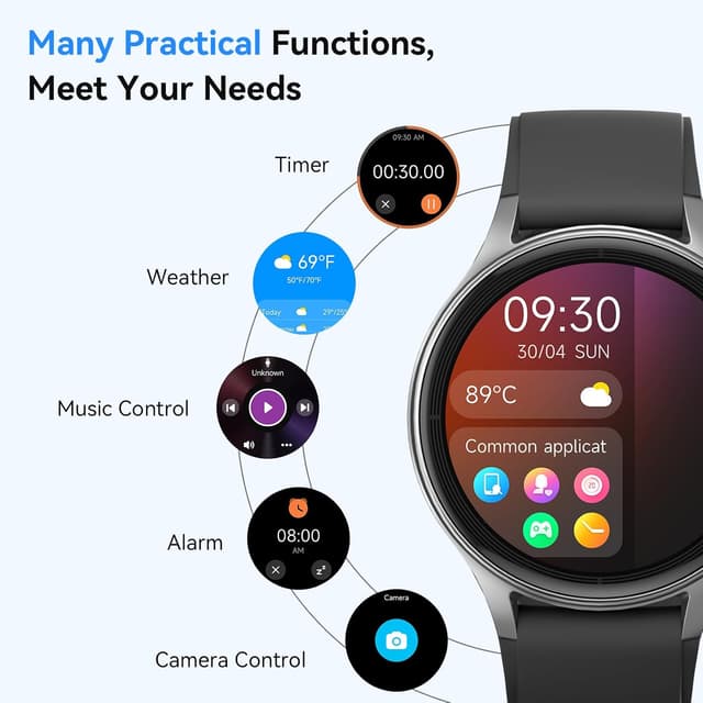Thumbnail 6 de Fitpolo Smart Watch for Men Women