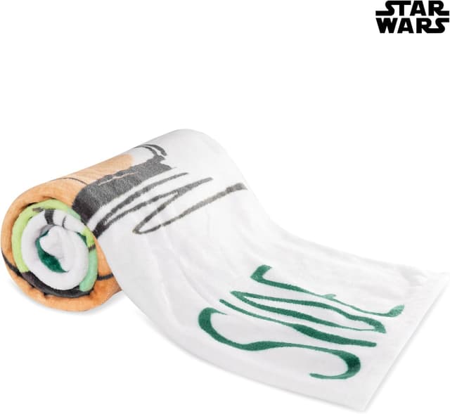 Detalle 2 de Disney Manta Sofa Stitch y Baby Yoda 🛋️ Súper Suave 150x130