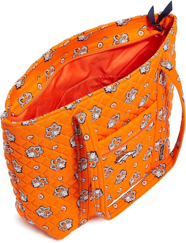 Detalle 2 de Vera Bradley Women’s Cotton NFL Small Vera Tote Bag (Team Spirit Edition) – Green Bay/Yellow Bandana, One Size