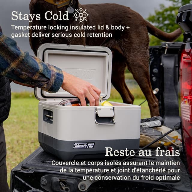 Detalle de Coleman Pro Heavy-Duty 9qt Ultra-Light Premium Hard Cooler Lunchbox with Extra-Thick Insulation