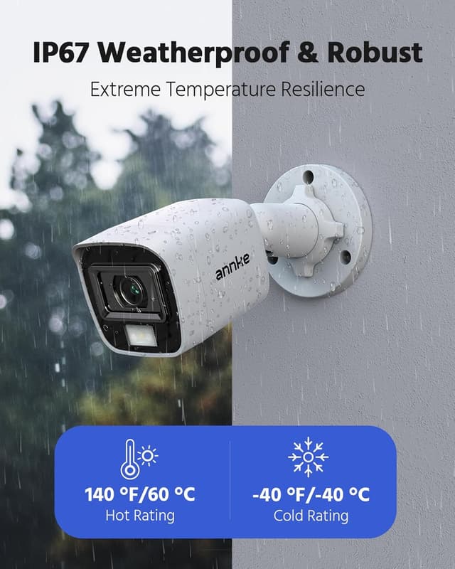 Detalle 1 de ANNKE 1080P Add-on CCTV Bullet Camera with IP66 Weatherproofing and 82.2° Wide View