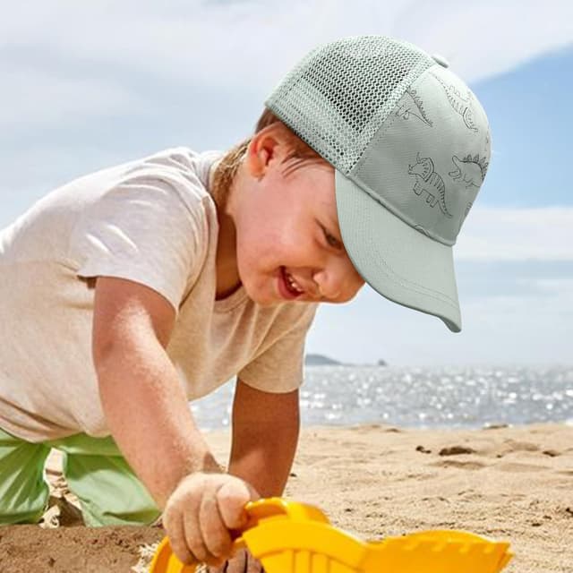 Thumbnail 6 de DRESHOW Toddler Baseball Cap & Baby Sun Hat with Dinosaur Print (Mesh Back, Velcro Ajustable) — Unisex