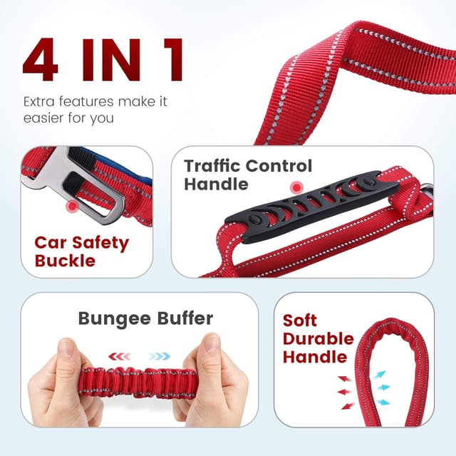 Thumbnail 4 de IOKHEIRA Red Zinc Alloy Dog Lead