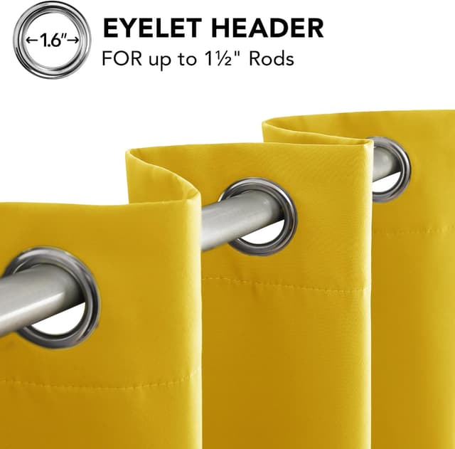 Thumbnail 5 de Deconovo Blackout Curtains 46x63 Inch panels 🏡