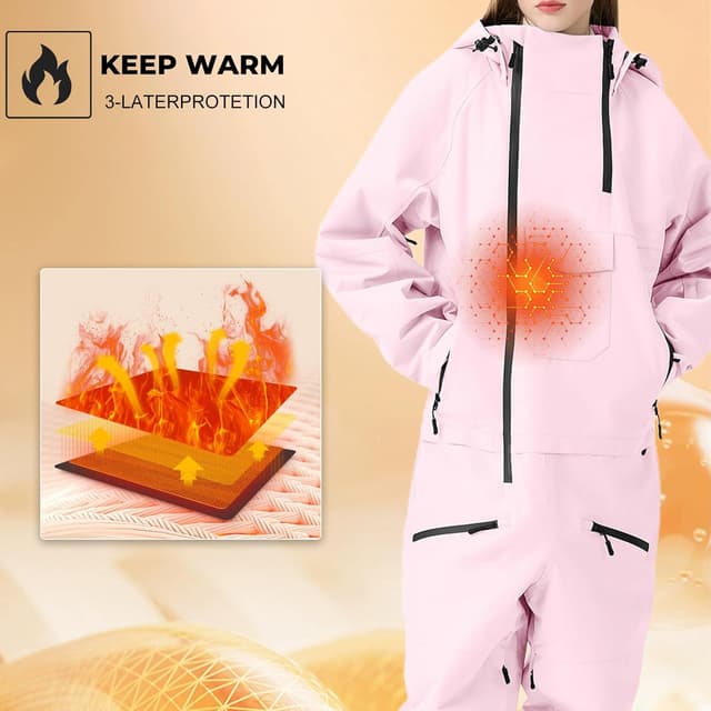 Thumbnail 6 de HOUZONIY Einteiler Skioverall Damen