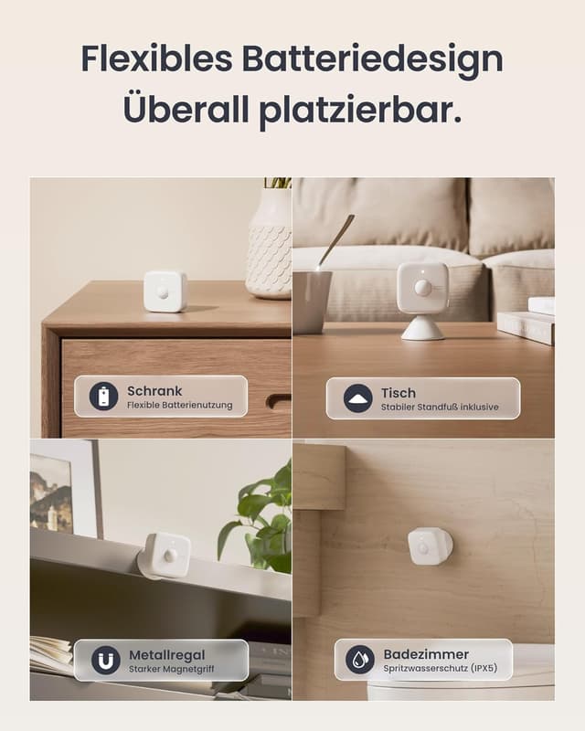 Thumbnail 4 de SwitchBot Smart mmWave Radar Bewegungssensor 2 Jahre