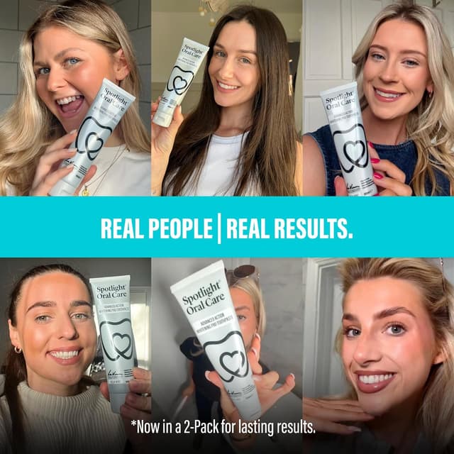 Detalle de Spotlight Oral Care Advanced Action Whitening Pro Toothpaste (Dentist-Developed) – Two Pack