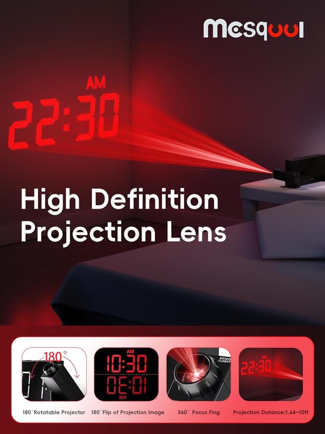 Thumbnail 3 de Projektionswecker Schlafzimmer 7" LED Anzeige