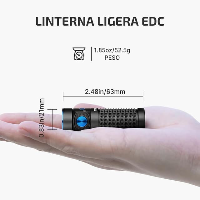 Detalle 2 de OLIGHT Baton 4: Linterna LED Recargable 1300 Lúmenes 🔦