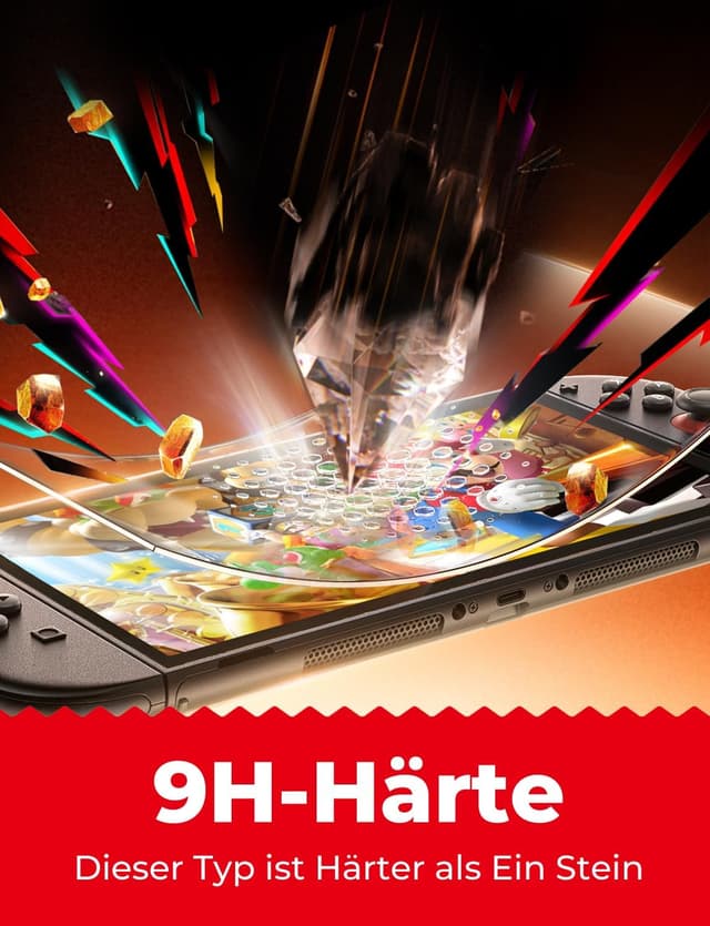 Detalle de MAGIC JOHN Displayschutz 9H für Nintendo Switch 2