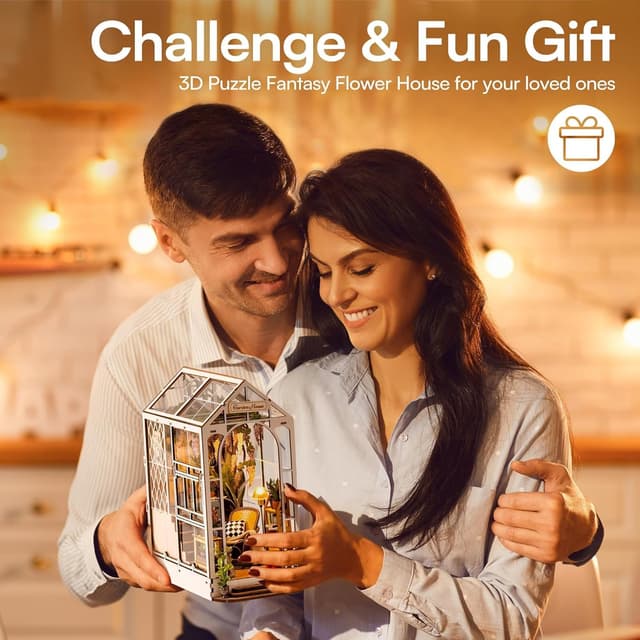 Thumbnail 5 de ROBOTIME DIY Book Nook Gartenhaus 14 Blumen 🧩