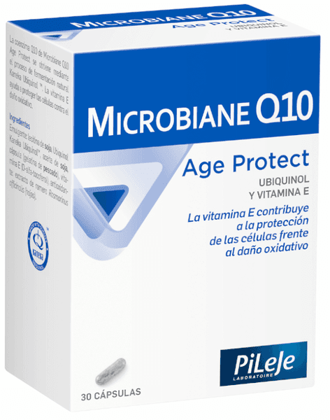 Detalle de Pileje Microbiane Q10 Age Protect 30 cápsulas