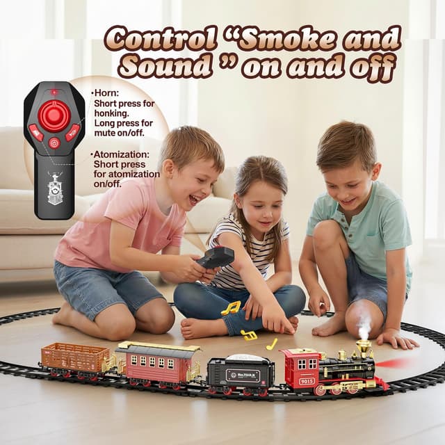 Detalle de Hot Bee Train Set 8 curved tracks remote