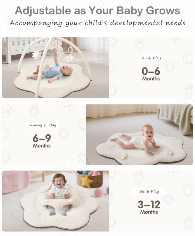 Thumbnail 4 de Suihuooo 3-in-1 Baby Play Mat 39.37in