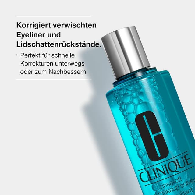 Detalle 2 de Clinique Rinse-Off Eye Makeup Solvent: sanfter Augen-Make-up-Entferner für wasserfestes Augen-Make-up (125 ml)