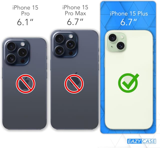 Thumbnail 6 de EAZY CASE Silikonhülle für iPhone 15 Plus mit Qi Charging & Kameraschutz (Nude Rosa)