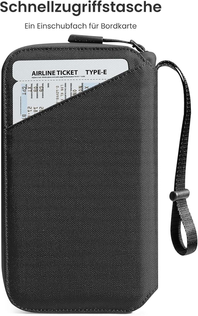 Detalle de tomtoc Reisepass Tasche 24 x 13 x 3 cm