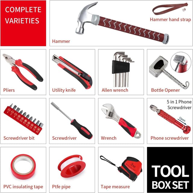 Thumbnail 2 de TOKKOT Boîte à outils avec marteau de Thor – pour bricolage 🛠