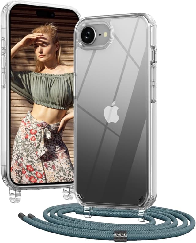 Detalle de OLEPHY Cover iPhone 17e 6,1" con cordino