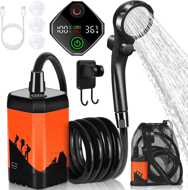 Imagen de MIAOKE Ducha portátil para acampar 7800 mAh en OfertitasTOP