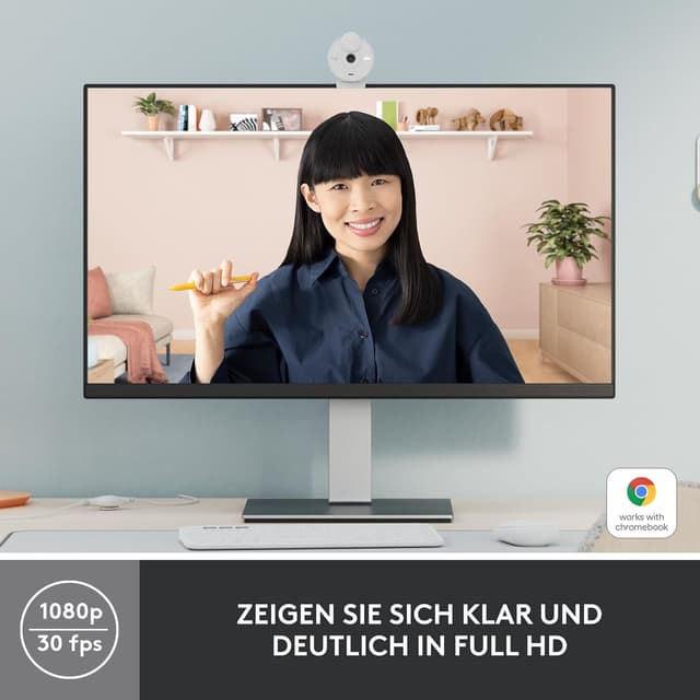 Thumbnail 2 de Logitech Brio 300 Full HD Webcam mit Sichtschutz