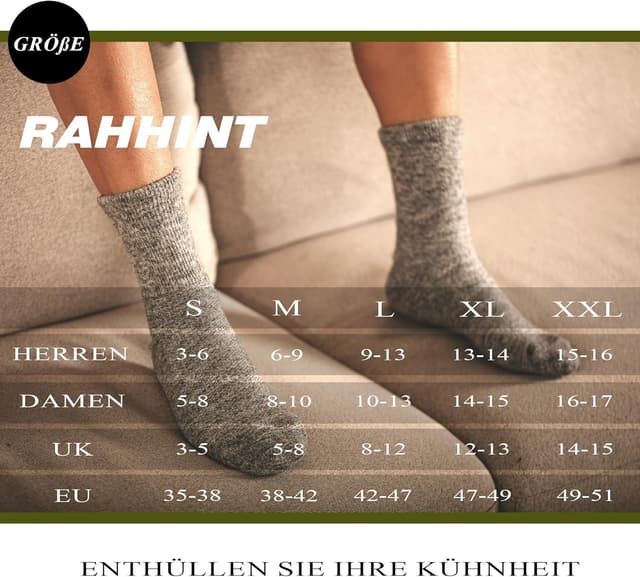 Thumbnail 5 de Rahhint Calcetines diabéticos lana alpaca 43-46