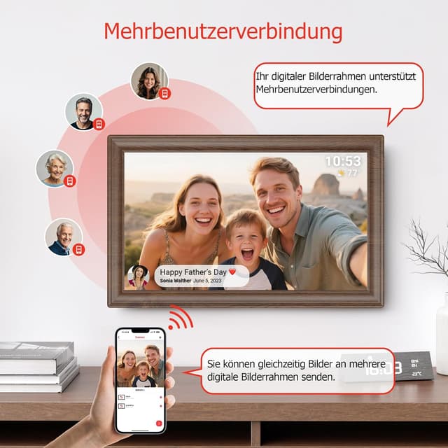 Thumbnail 6 de FRAMEO 15,6 Zoll Digitaler Bilderrahmen