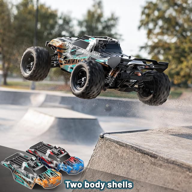 Detalle de Womaqu Macchina Telecomandata 1:18 4WD 40 km/h Fuoristrada 2.4GHz con 2 batterie 7.4V