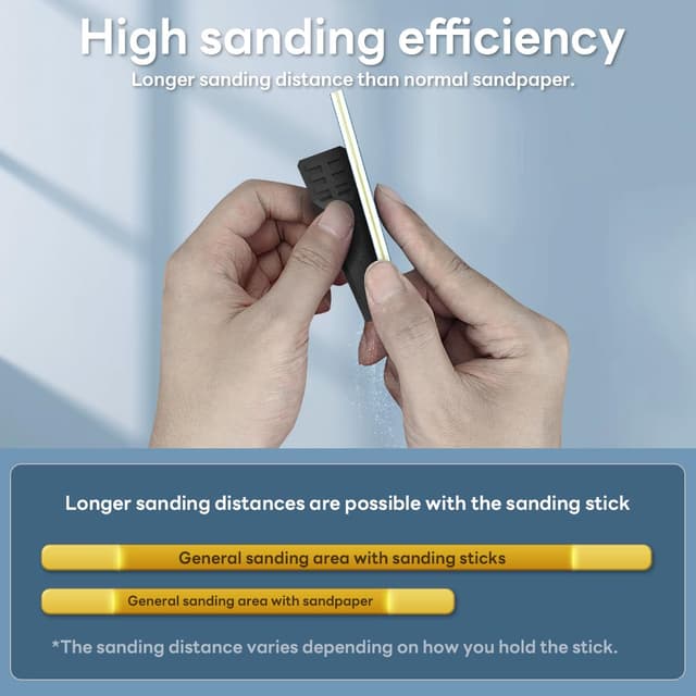 Detalle de stedi Bastoncini abrasivi per modellismo (6 pezzi #400, #600, #800) per levigatura e riparazioni