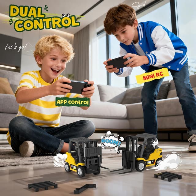 Detalle 2 de YESHIN Mini RC Gabelstapler Spielzeug