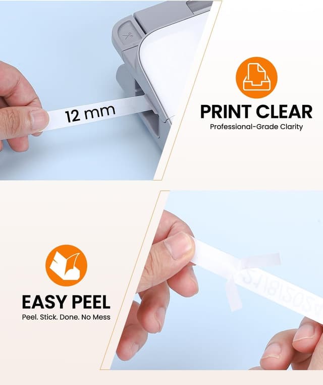 Detalle de Oozmas Tz Tape 12mm Laminated Label Tape