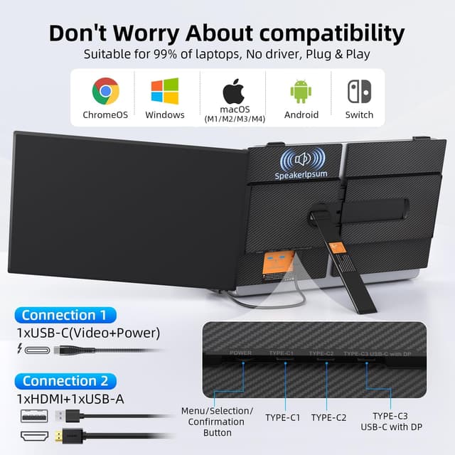 Thumbnail 6 de 14" Dual Laptop Screen Extender