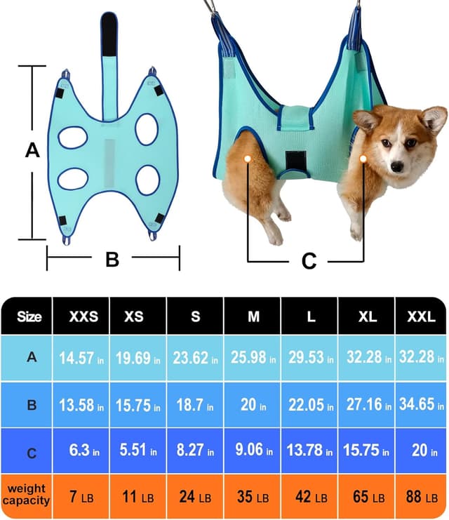 Thumbnail 5 de Kkiimatt 2027 Dog Grooming Hammock with Nail Clippers