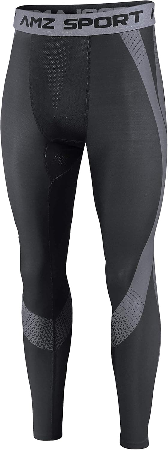 Detalle de AMZSPORT Leggings Compression Cool Dry – collants de gym à séchage rapide