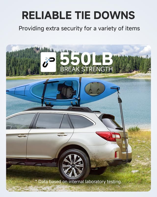 Thumbnail 4 de Fondwell 1/4" Rope Ratchet Straps 4-Pack