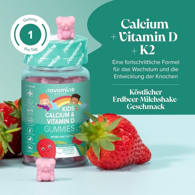 Detalle 2 de Calcium Vitamin D3 K2 Gummies für Kinder