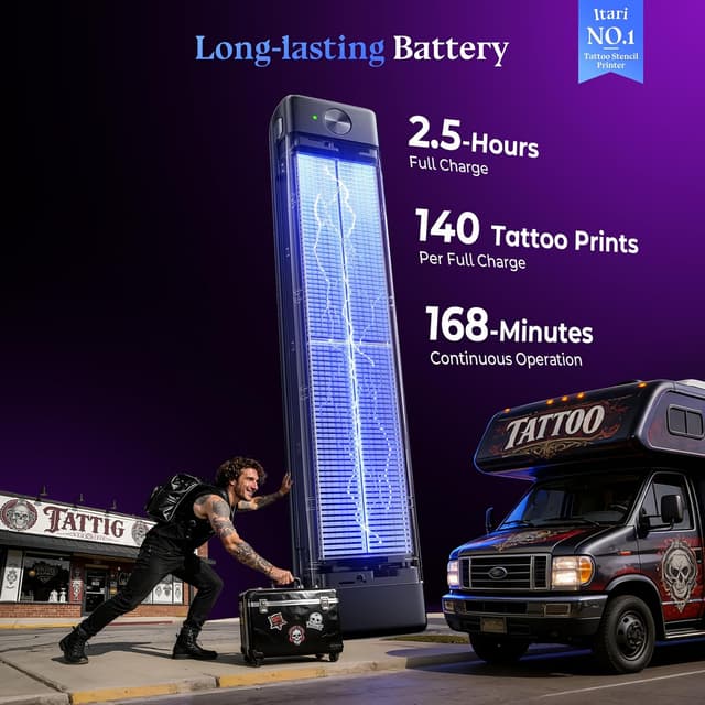 Thumbnail 1 de Itari A886 Tattoo Printer for Artists Beginners