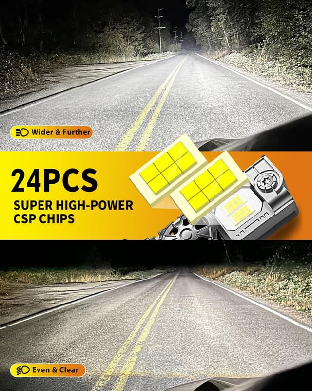 Thumbnail 4 de Termitor 9007 HB5 50,000LM LED Headlight Bulbs