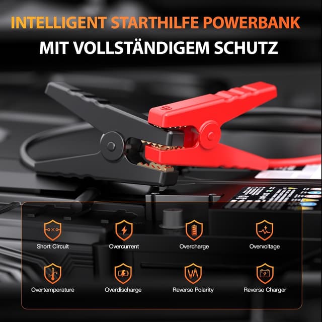 Thumbnail 5 de Lucklike Starthilfe Powerbank 5000A 80,66Wh