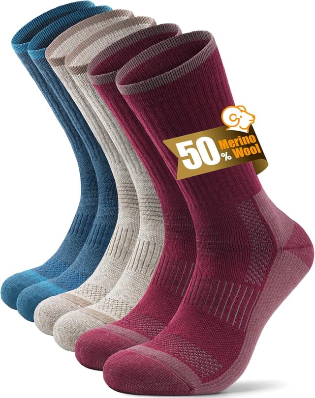 Detalle de Merino wool socks 3 pack, cushioning support