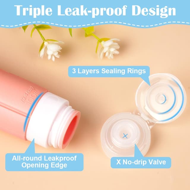 Thumbnail 4 de OSDUE 4er Silikon-Reiseflaschen 100 ml