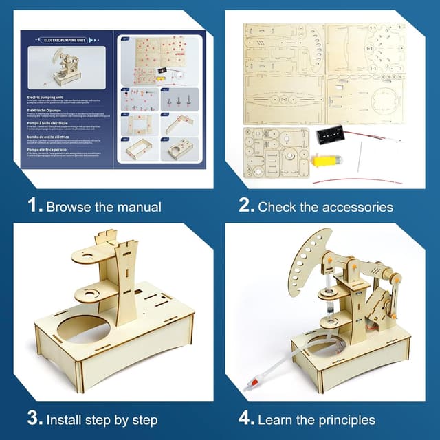 Thumbnail 4 de STEM Toys Age 8–14 Wooden Electronics Kit 6‑in‑1
