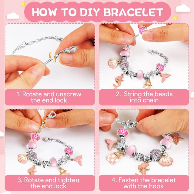 Thumbnail 4 de WEVOL Idee Regalo Bambina Kit Braccialetti 74 pezzi